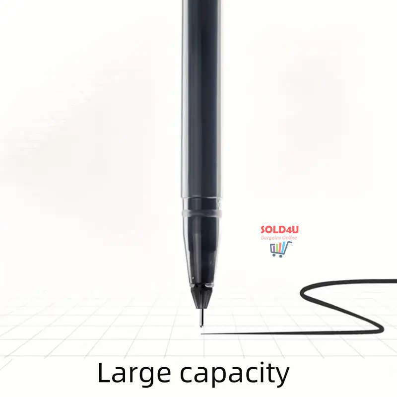 10-Pack Set BLACK Quick-Drying 0.5mm Needle Tube Gen Pens (1 bid gets 10 Pens)