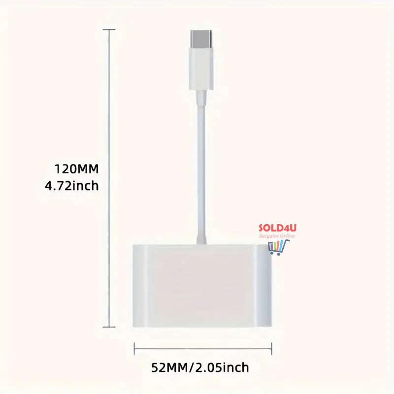 Type-C 3 IN 1 Micro SD TF Card Reader Multifunction USB Adapter