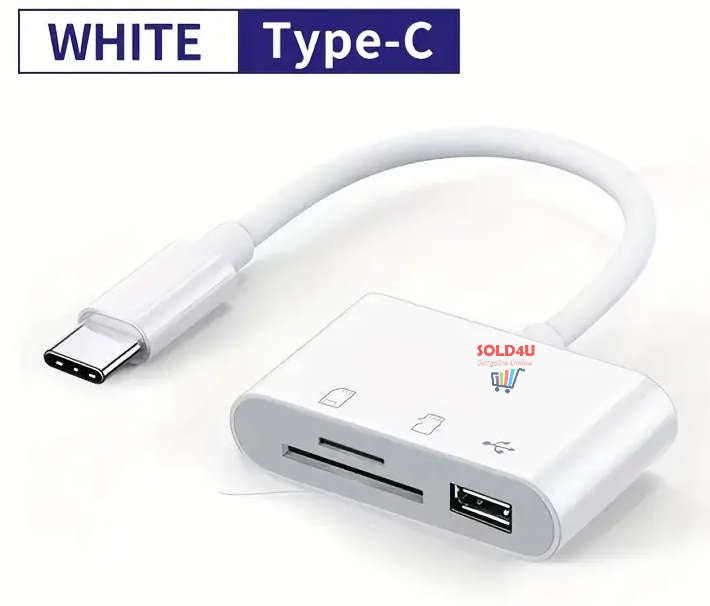 Type-C 3 IN 1 Micro SD TF Card Reader Multifunction USB Adapter