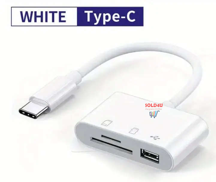 Type-C 3 IN 1 Micro SD TF Card Reader Multifunction USB Adapter