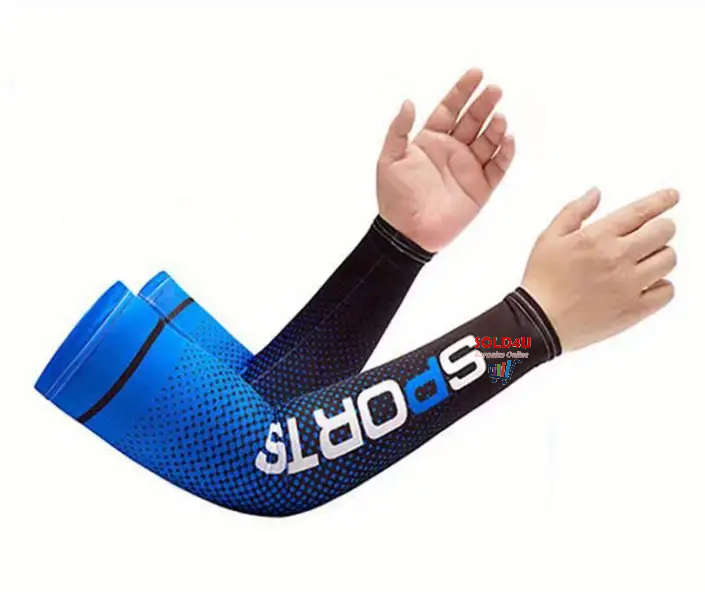 Unisex Cooling Arm Sleeves  Sports Running UV Sun Protection Outdoor Fishing Cycling Sleeves 1-Pair