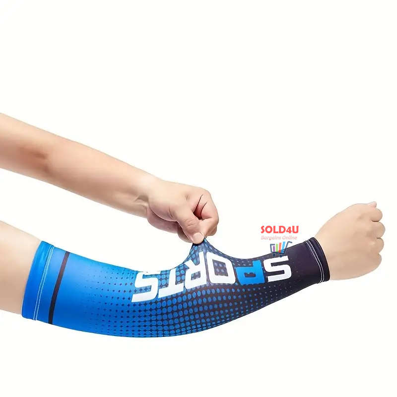 Unisex Cooling Arm Sleeves  Sports Running UV Sun Protection Outdoor Fishing Cycling Sleeves 1-Pair