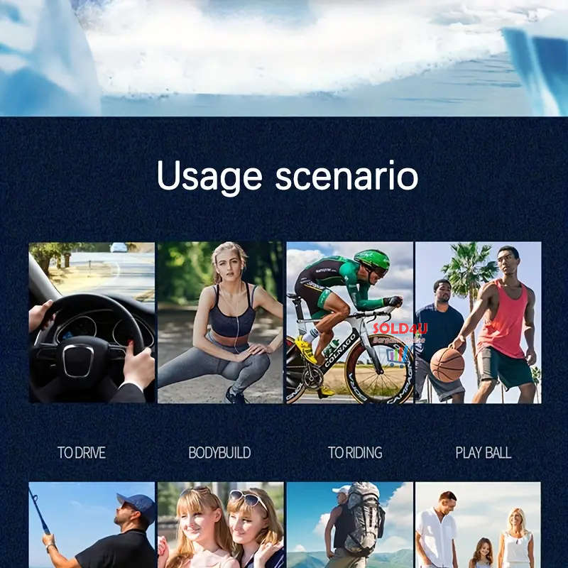 Unisex Cooling Arm Sleeves  Sports Running UV Sun Protection Outdoor Fishing Cycling Sleeves 1-Pair