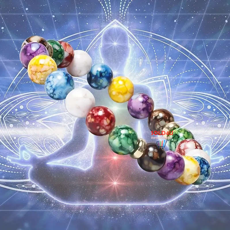 7 Chakra Reiki Healing Stone Bracelet Yoga Balance Energy Jewelry Handmade DIY Beaded Bracelets