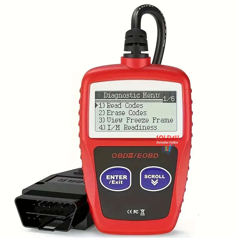 MS309 Car Fault Detector Code Reader OBD2 Scanner Diagnostic Tool Car Several Models (Red or Black)