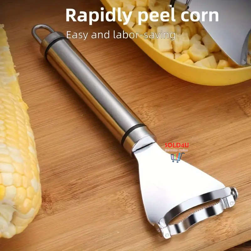 Corn Peeler S/Steel Corn Stripper Easy To Use Corn Kernel Remover Corn Stripper