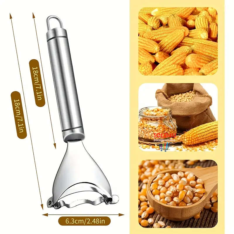 Corn Peeler S/Steel Corn Stripper Easy To Use Corn Kernel Remover Corn Stripper