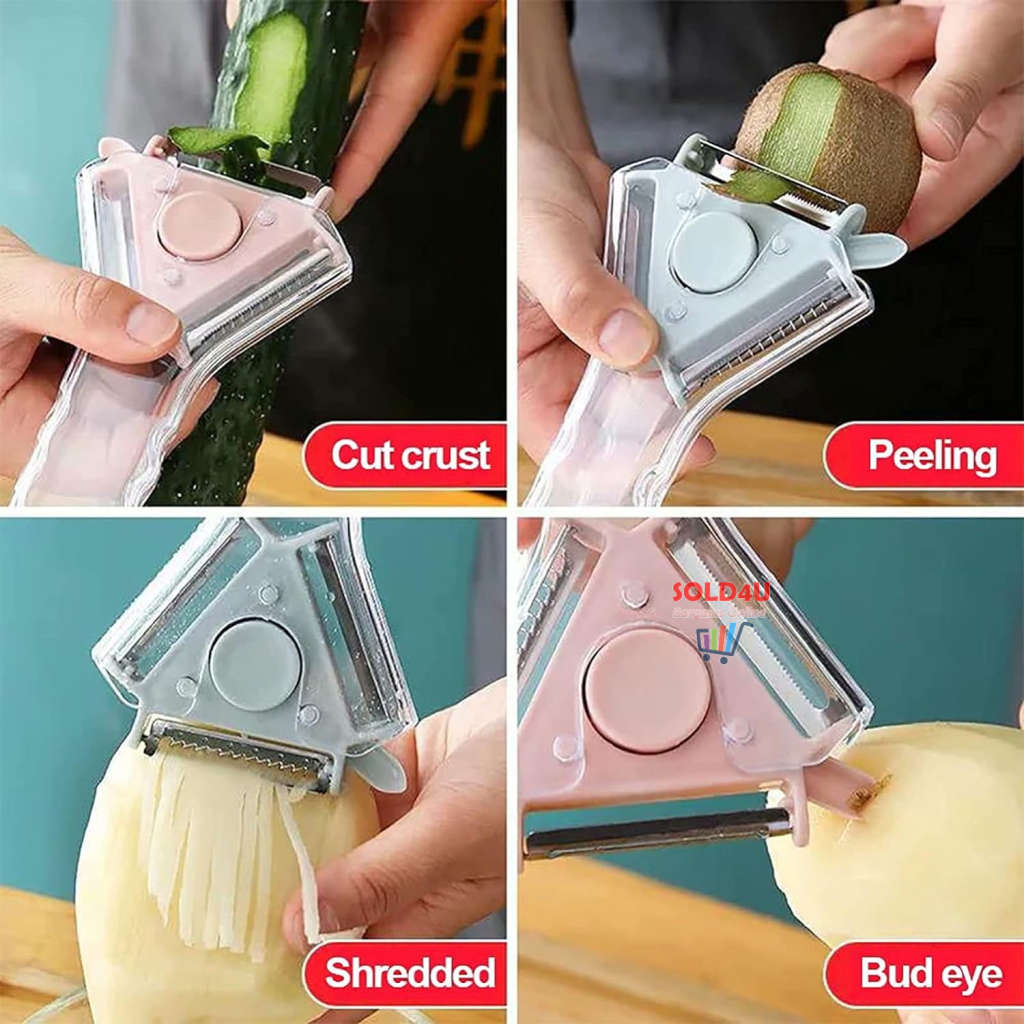 4 in 1 Vegetable Peeler Multifunctional Fruit Peelers with 3 Blades