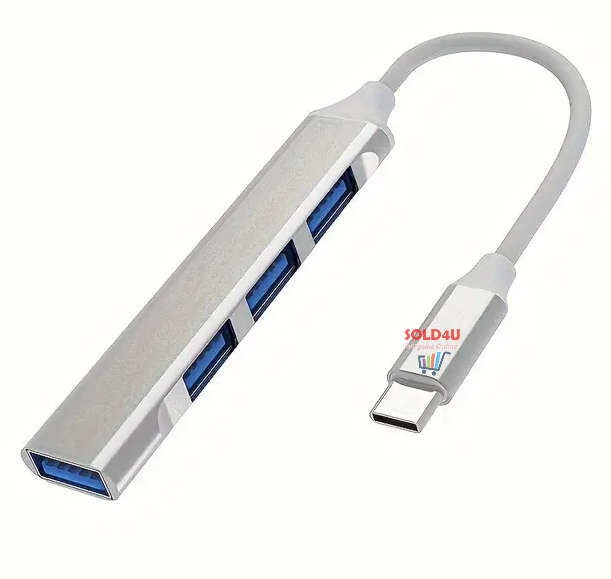 4-in-1 USB C Hub - Type-C to 4 USB Ports Docking Station USB Data Hub Portable