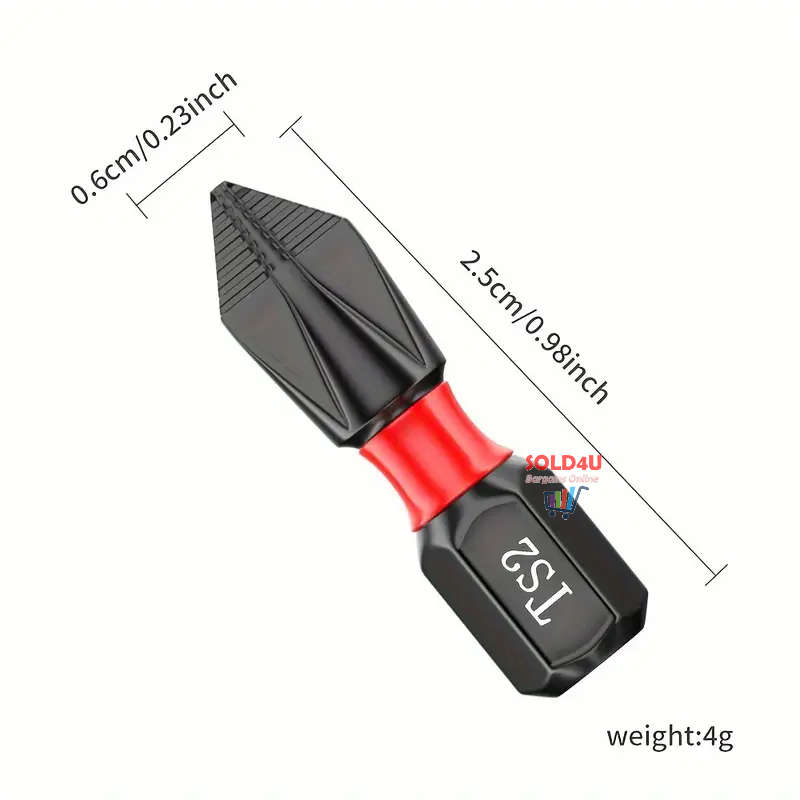 20pcs Tungsten Steel 1-inch PH2 Anti Slip Phillips Bit #2 Insert Bits Magnetic Phillips Screwdriver
