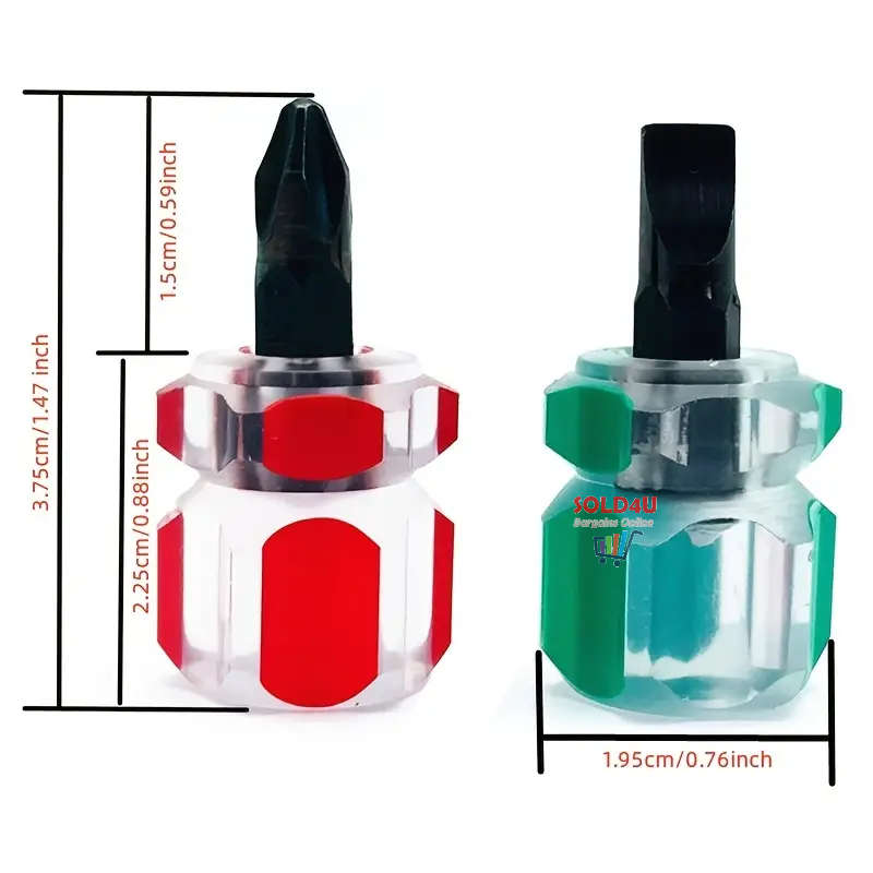 2pcs Sewing Machine Screwdriver Kit Mini Short Screwdriver Portable Needle Plate Screwdriver Repair