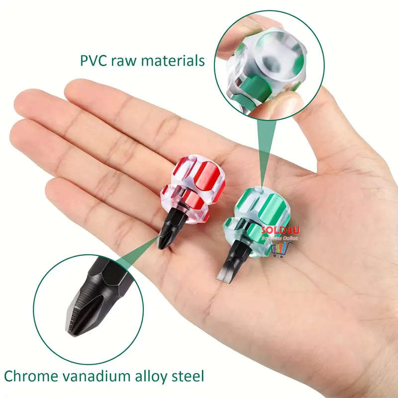 2pcs Sewing Machine Screwdriver Kit Mini Short Screwdriver Portable Needle Plate Screwdriver Repair