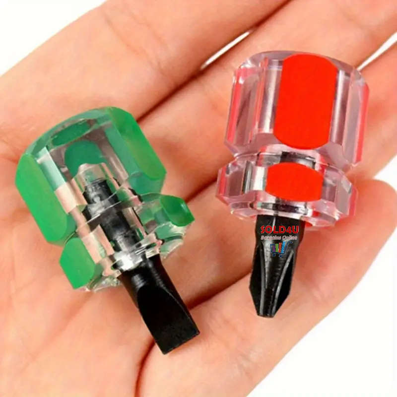 2pcs Sewing Machine Screwdriver Kit Mini Short Screwdriver Portable Needle Plate Screwdriver Repair
