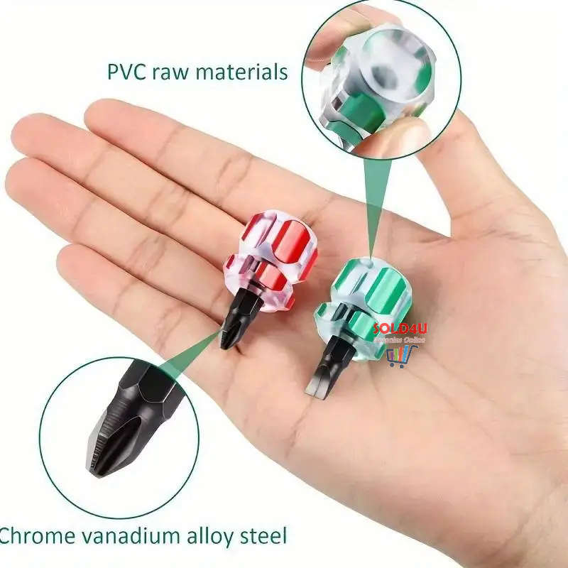 2pcs Sewing Machine Screwdriver Kit Mini Short Screwdriver Portable Needle Plate Screwdriver Repair