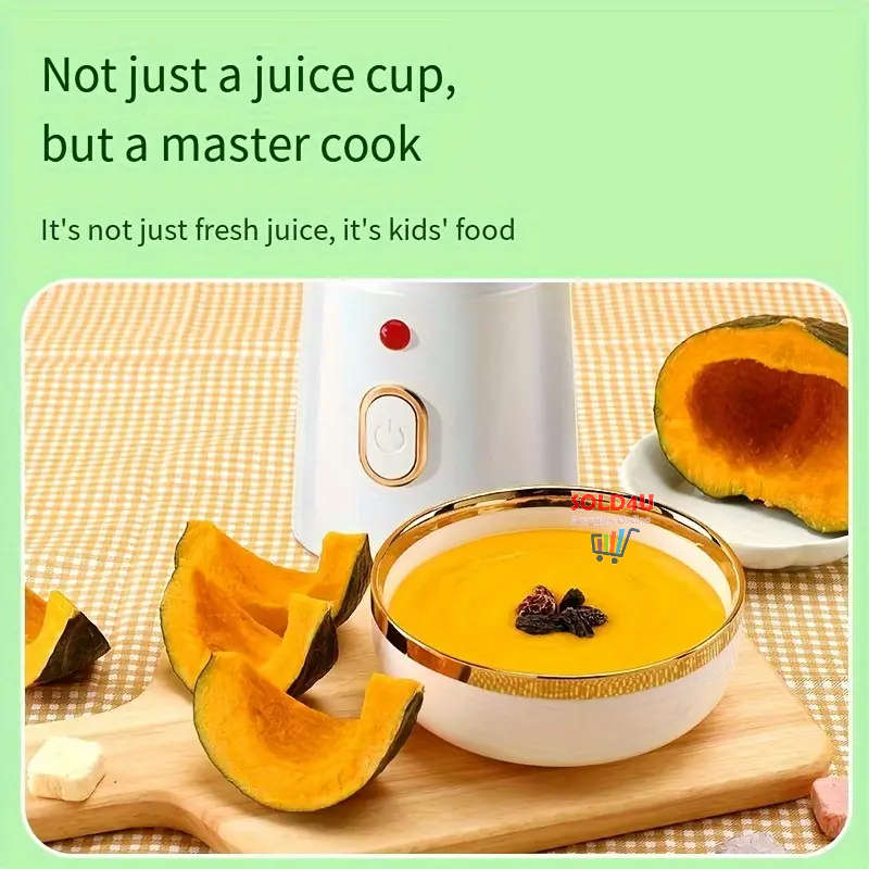 Portable Rechargeable Small Juicer with Double Cup (Large And Small), Travel Multi-function Juicer