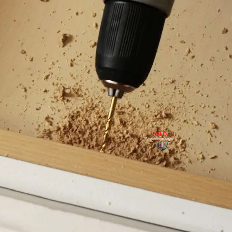 50pcs Titanium Coated Drill Bits HSS High Speed Steel Drill Bits Set 1mm-3mm For Metal Wood Drilling