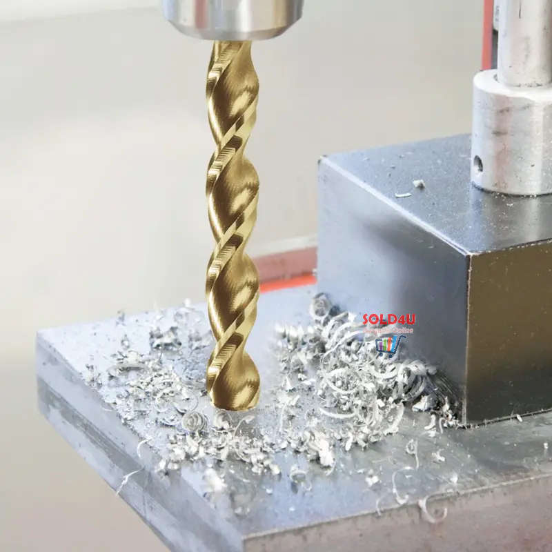 50pcs Titanium Coated Drill Bits HSS High Speed Steel Drill Bits Set 1mm-3mm For Metal Wood Drilling