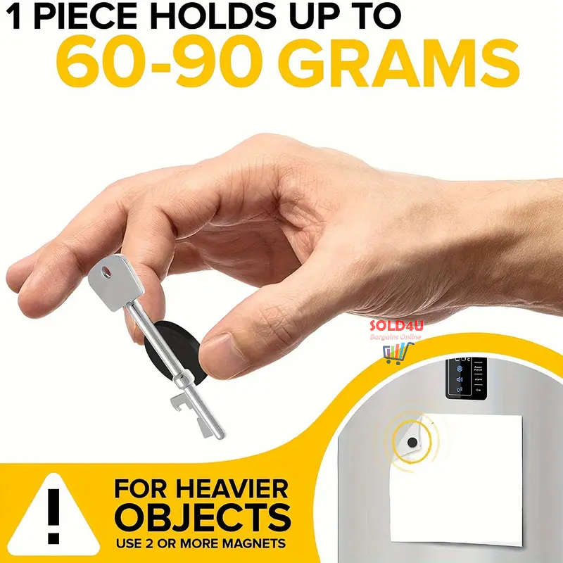 50pcs Self-adhesive Flexible Magnetic Dots, Round Magnetic Stickers