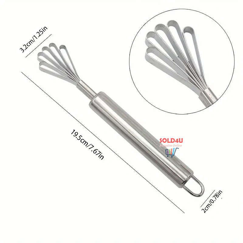 Coconut Grater, Fish Scaler Remover Multi-Purpose Stainless Steel Kitchen Tool