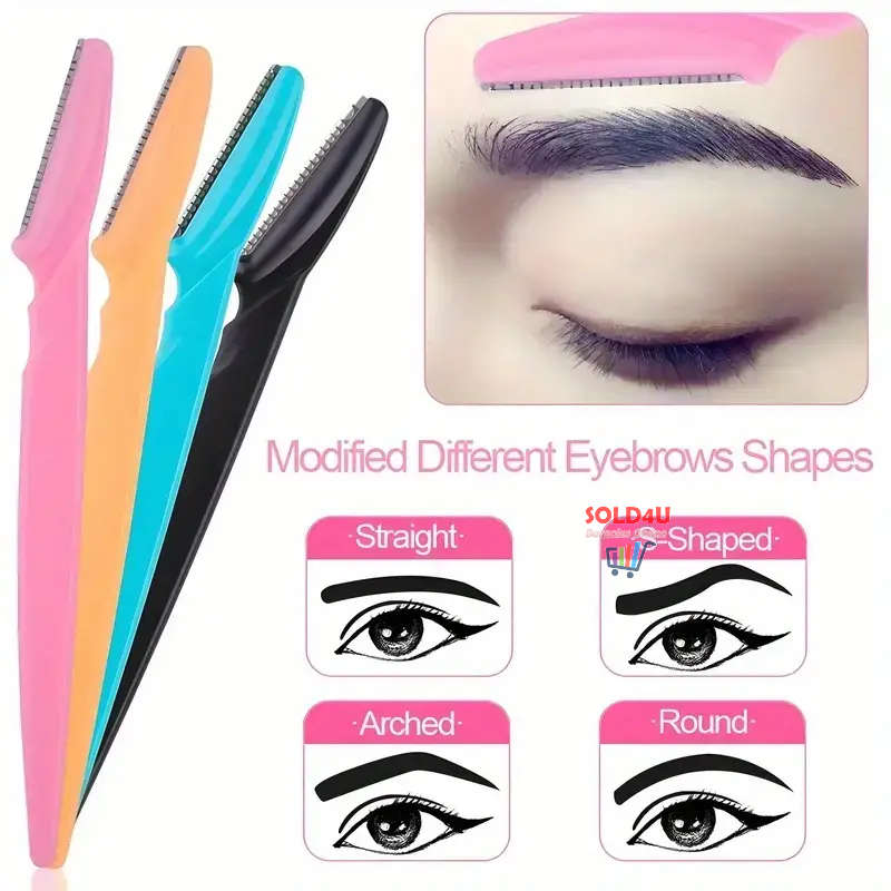 12pcs Eyebrow Dermaplaning Facial Razors Multipurpose Exfoliating Tool For Women Men With Precision