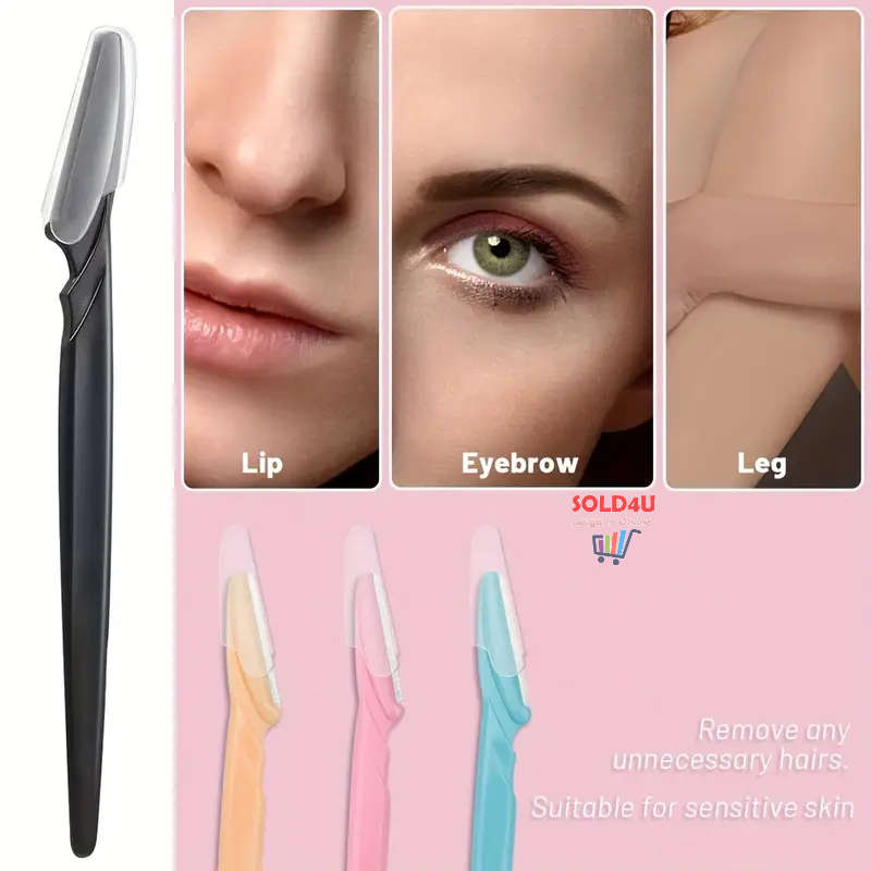 12pcs Eyebrow Dermaplaning Facial Razors Multipurpose Exfoliating Tool For Women Men With Precision