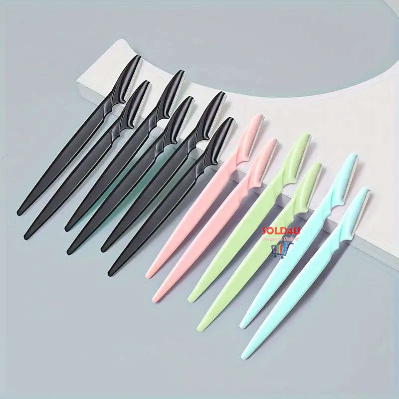 12pcs Eyebrow Dermaplaning Facial Razors Multipurpose Exfoliating Tool For Women Men With Precision