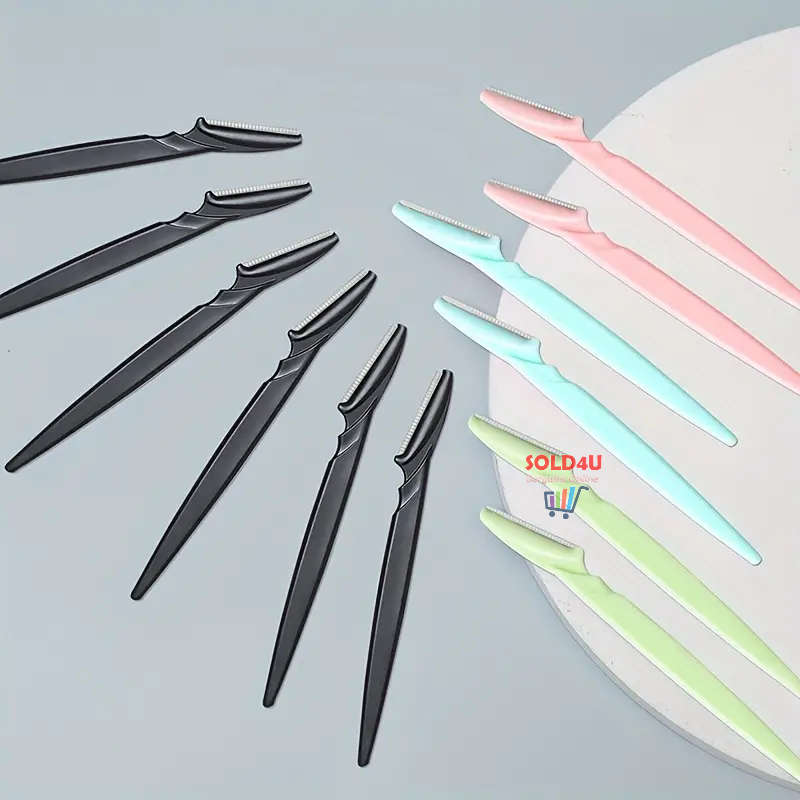 12pcs Eyebrow Dermaplaning Facial Razors Multipurpose Exfoliating Tool For Women Men With Precision