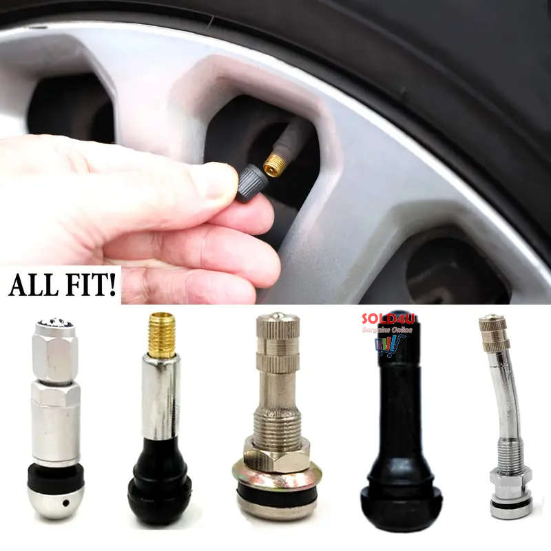 20pcs Tire Stem Valve Caps All Black, Universal Stem Covers For Cars, SUVs, Bike And Bicycle, Trucks