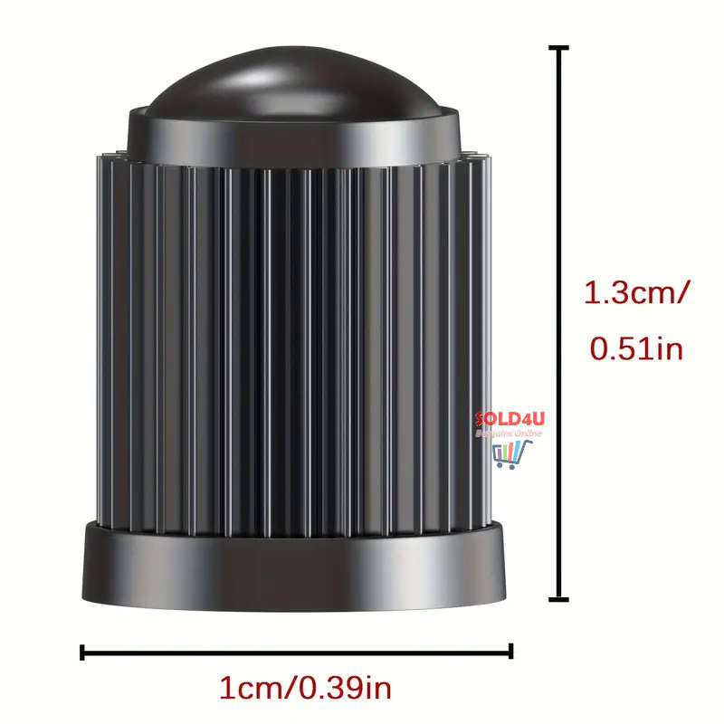 20pcs Tire Stem Valve Caps All Black, Universal Stem Covers For Cars, SUVs, Bike And Bicycle, Trucks