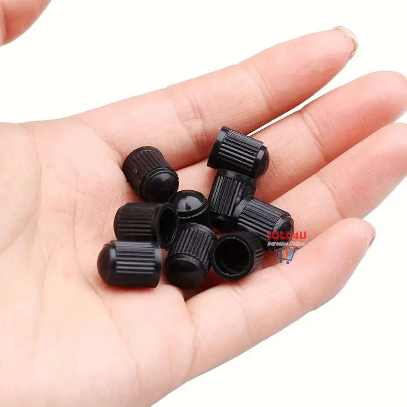 20pcs Tire Stem Valve Caps All Black, Universal Stem Covers For Cars, SUVs, Bike And Bicycle, Trucks