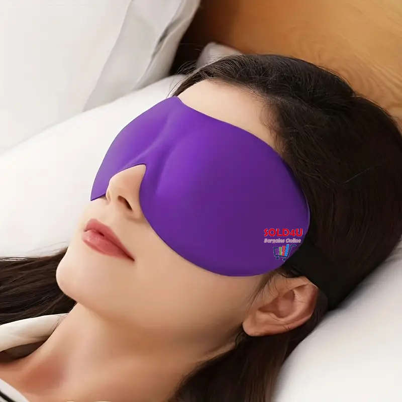 Buy 1 Get 1 Free - 3D Stereoscopic Sleep Eye Mask, Sleep Magic Memory Sponge [PURPLE]