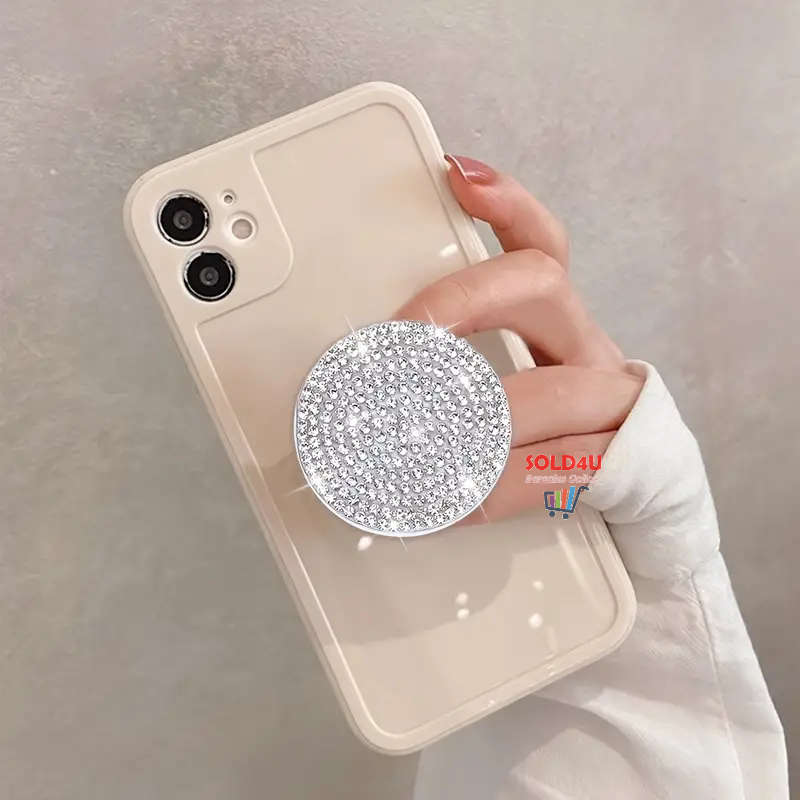 Glitter Push-Pull Mobile Phone Holder Bracket - Push And Pull Plastic Bracket for Mobile Devices