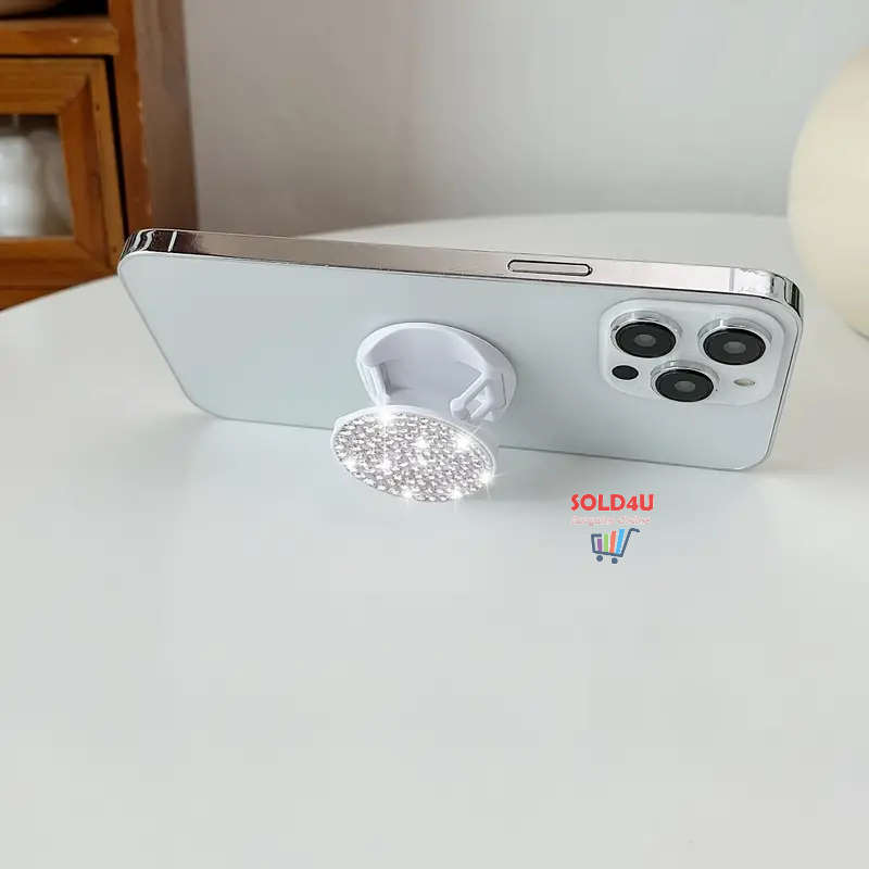 Glitter Push-Pull Mobile Phone Holder Bracket - Push And Pull Plastic Bracket for Mobile Devices