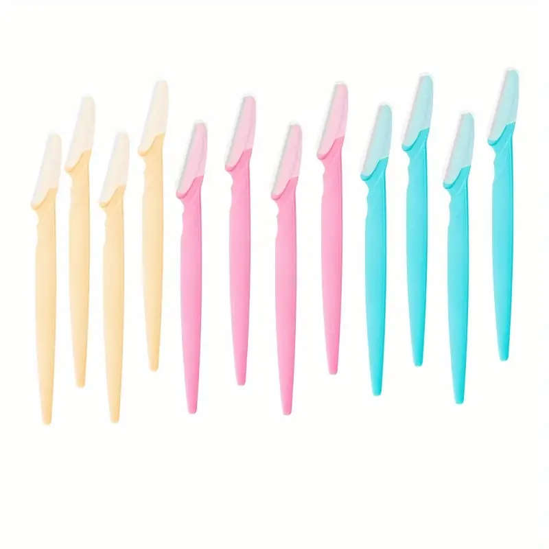 12pcs Eyebrow Dermaplaning Facial Razors Multipurpose Exfoliating Tool For Women Men With Precision