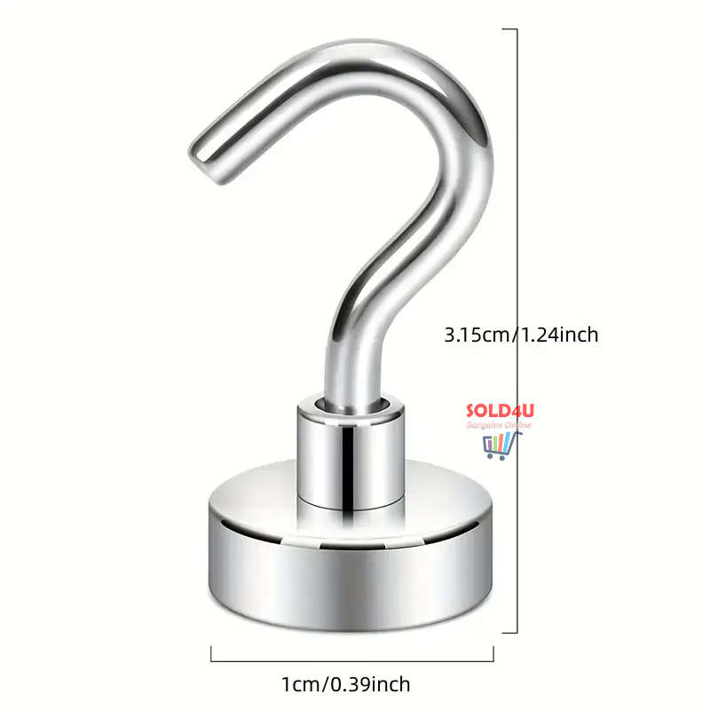 Strong Magnetic Hooks (SET OF 5 PCS) Neodymium Iron Boron Strong Magnet Hook