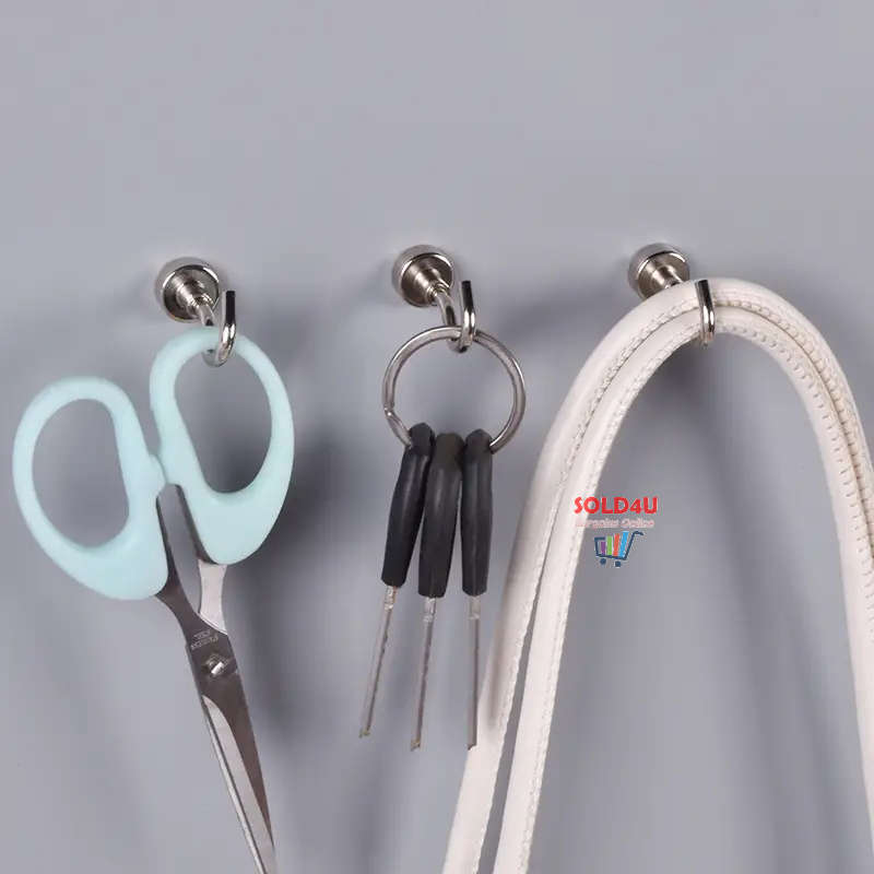 Strong Magnetic Hooks (SET OF 5 PCS) Neodymium Iron Boron Strong Magnet Hook