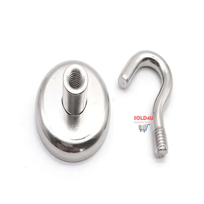 Strong Magnetic Hooks (SET OF 5 PCS) Neodymium Iron Boron Strong Magnet Hook