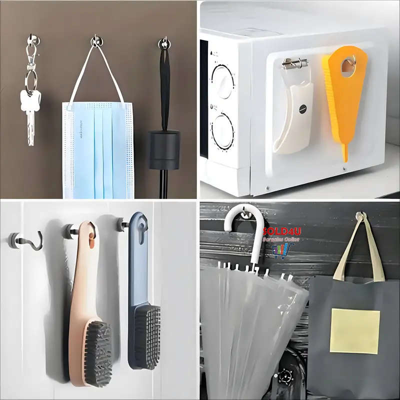 Strong Magnetic Hooks (SET OF 5 PCS) Neodymium Iron Boron Strong Magnet Hook