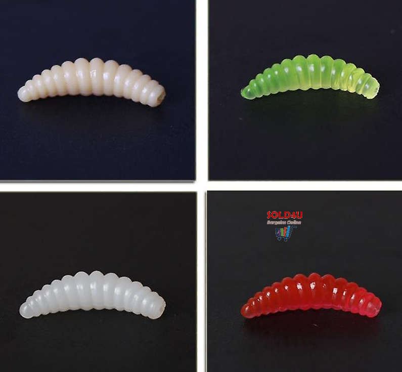 50pcs Fishing Tackle Bionic artificial Soft Worms Lure For Freshwater And Seawater