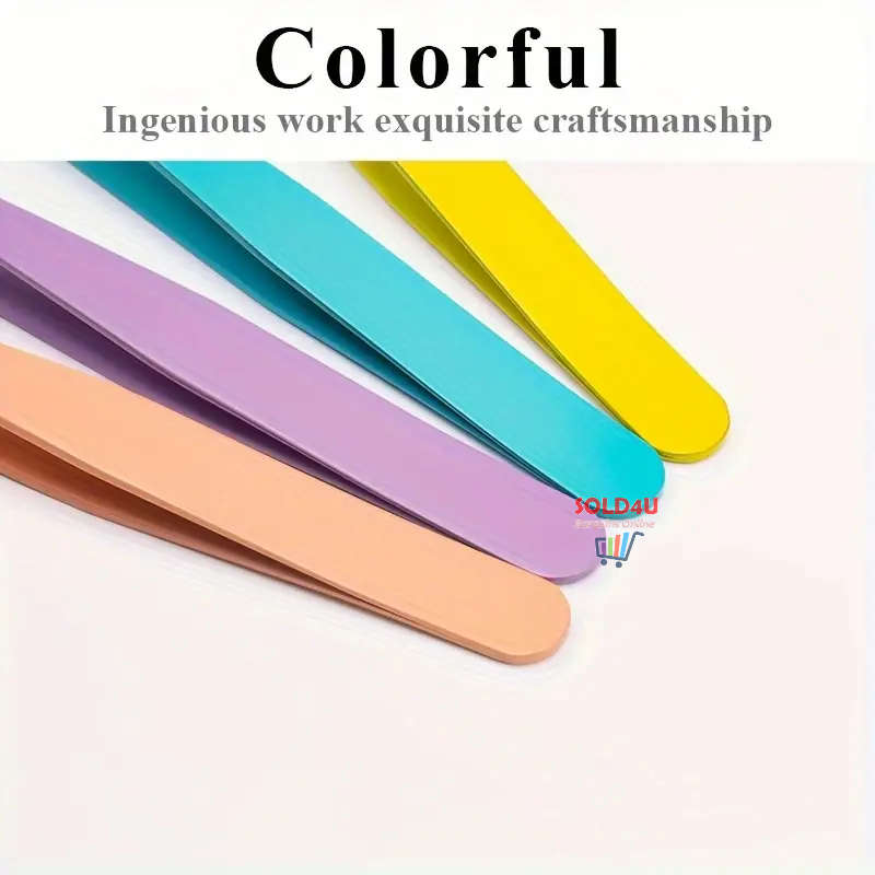 4pcs Set Eyebrow Tweezers S/Steel Tweezers For Hair Removal, 4 Different Types Tweezers