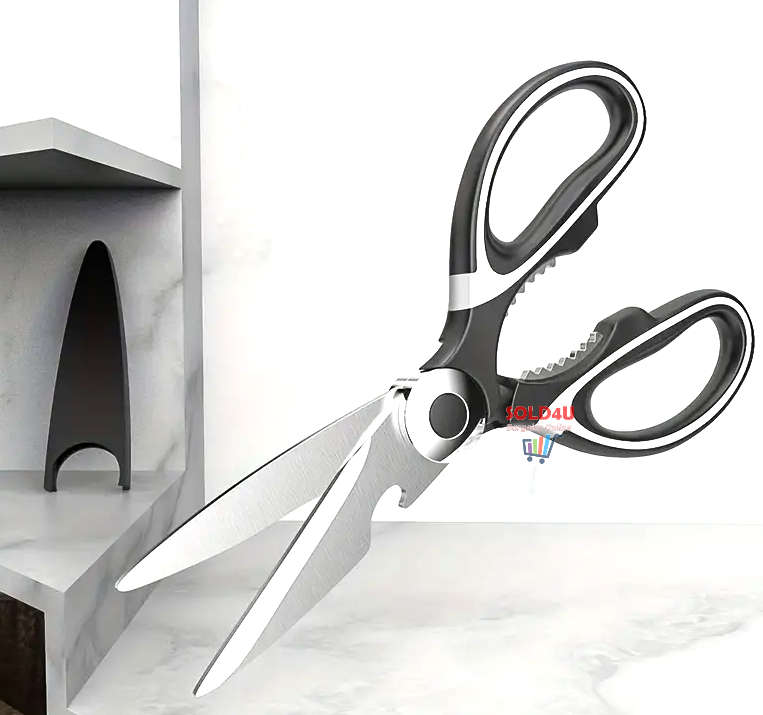 Kitchen Scissors Heavy Duty Stainless Steel Tool With Protective Cover 4 IN 1 Multifunctional