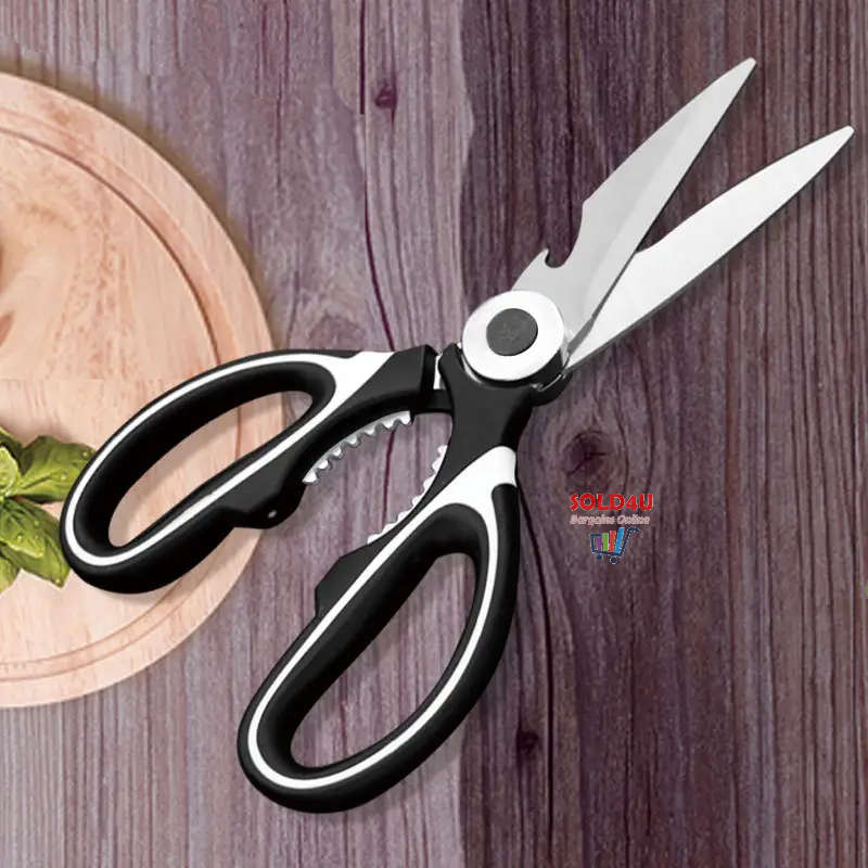 Kitchen Scissors Heavy Duty Stainless Steel Tool With Protective Cover 4 IN 1 Multifunctional