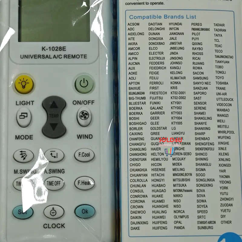 Universal Aircon Remote Control - Compatible With Multiple Brands And Models - 1000 in 1