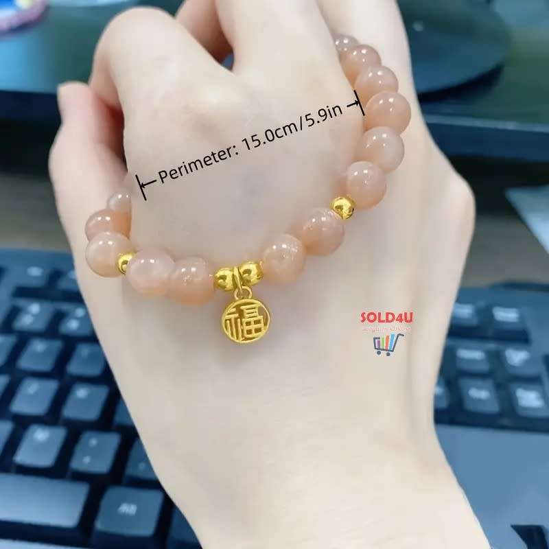 Lucky Fu Charm Beaded Bracelet Feng Shui Good Luck Bracelet