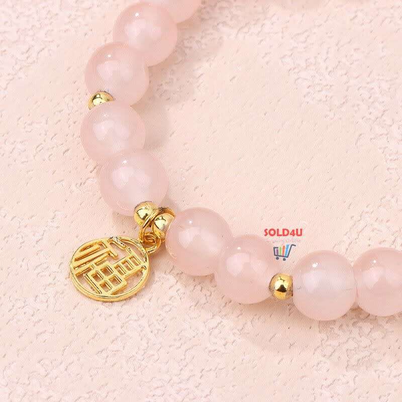 Lucky Fu Charm Beaded Bracelet Feng Shui Good Luck Bracelet