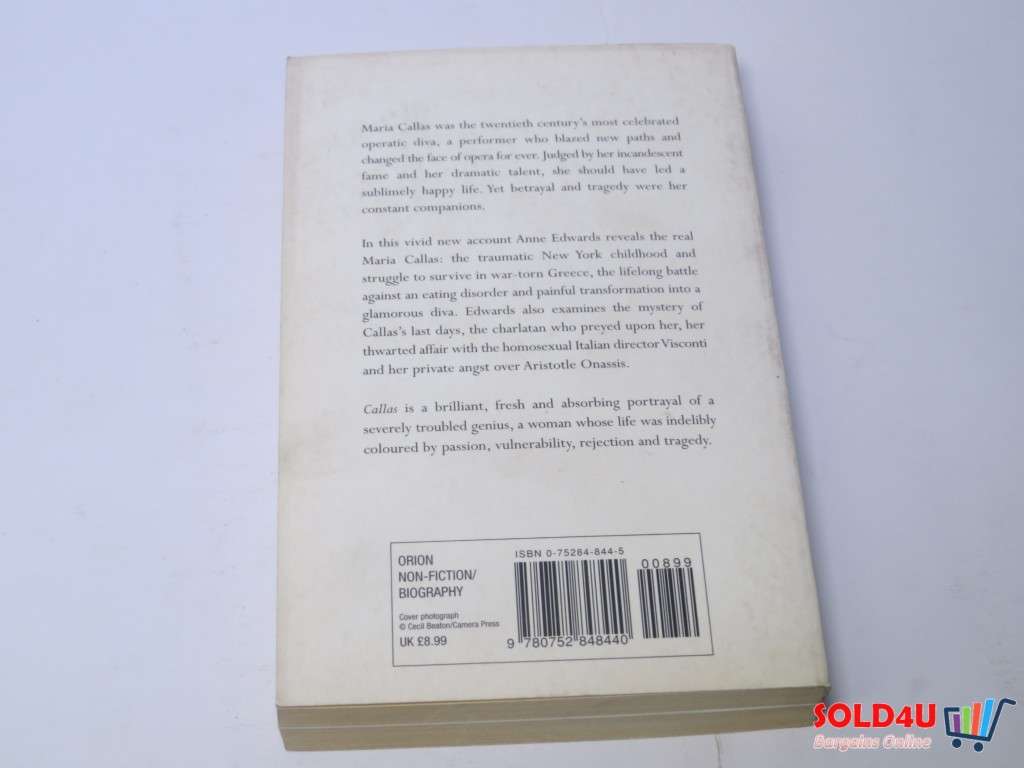 Callas: Her Life, Her Loves, Her Music - Anne Edwards