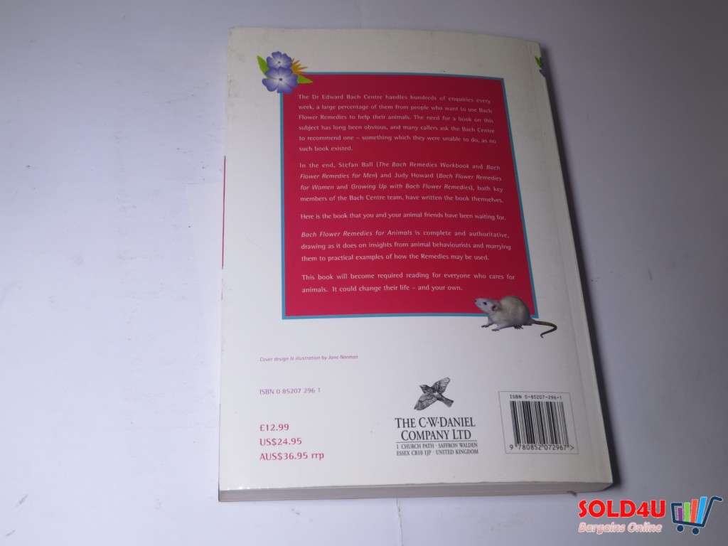 Bach Flower Remedies for Animals - Stefan Ball & Judy Howard