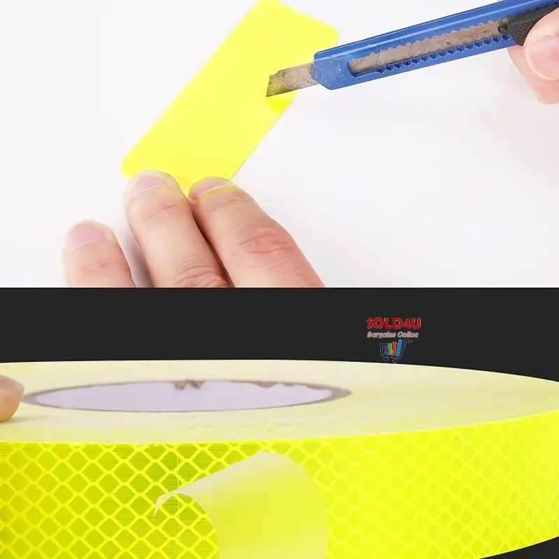 10Pcs Car Reflective Sticker, Traffic Safety Night Warning Car Reflective Strip Tape  (GREEN)