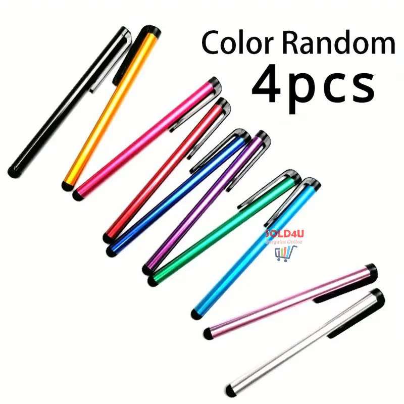4pcs Touch Screen Stylus Capacitive Stylus Pen Suitable For Smartphones And Tablets