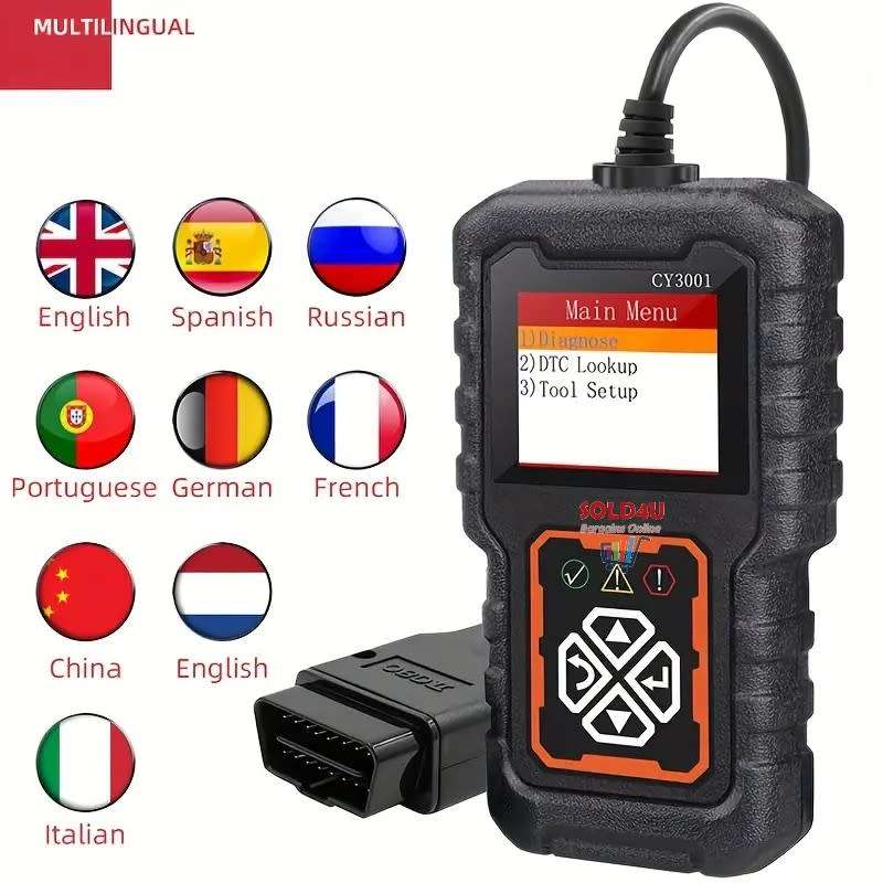 Car OBD2 Code Scanner Diagnostic Scanner Code Reader Erase Engine Fault Code for Cars Since 1996